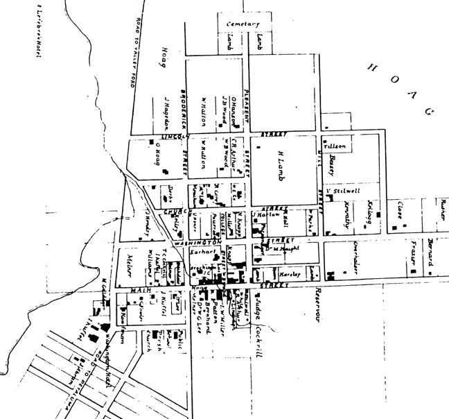 From A. B. Bower's Map c. 1863-67