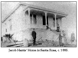 Jacob Harris' Home c. 1885, from Bert Harris