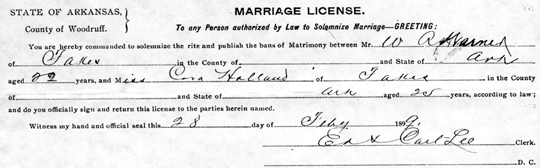 Woodruff Co. Marriages, Bk. I, Pg. 336